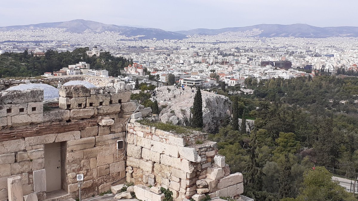 Next stop Areopagus Hill for an in situ reading of Paul's famous speech #monktonTPE