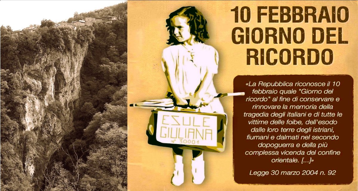 MassimoGherardi's tweet photo. 10 febbraio 2024 - Il #giornodelricordo.
A #Ferrara il giardino di fronte alla scuola Poledrelli è stato dedicato a #NormaCossetto, studentessa universitaria istriana che fu torturata, violentata e gettata in una foiba nel 1943. #foibe #anvgd https://t.co/8MKOS41uE9