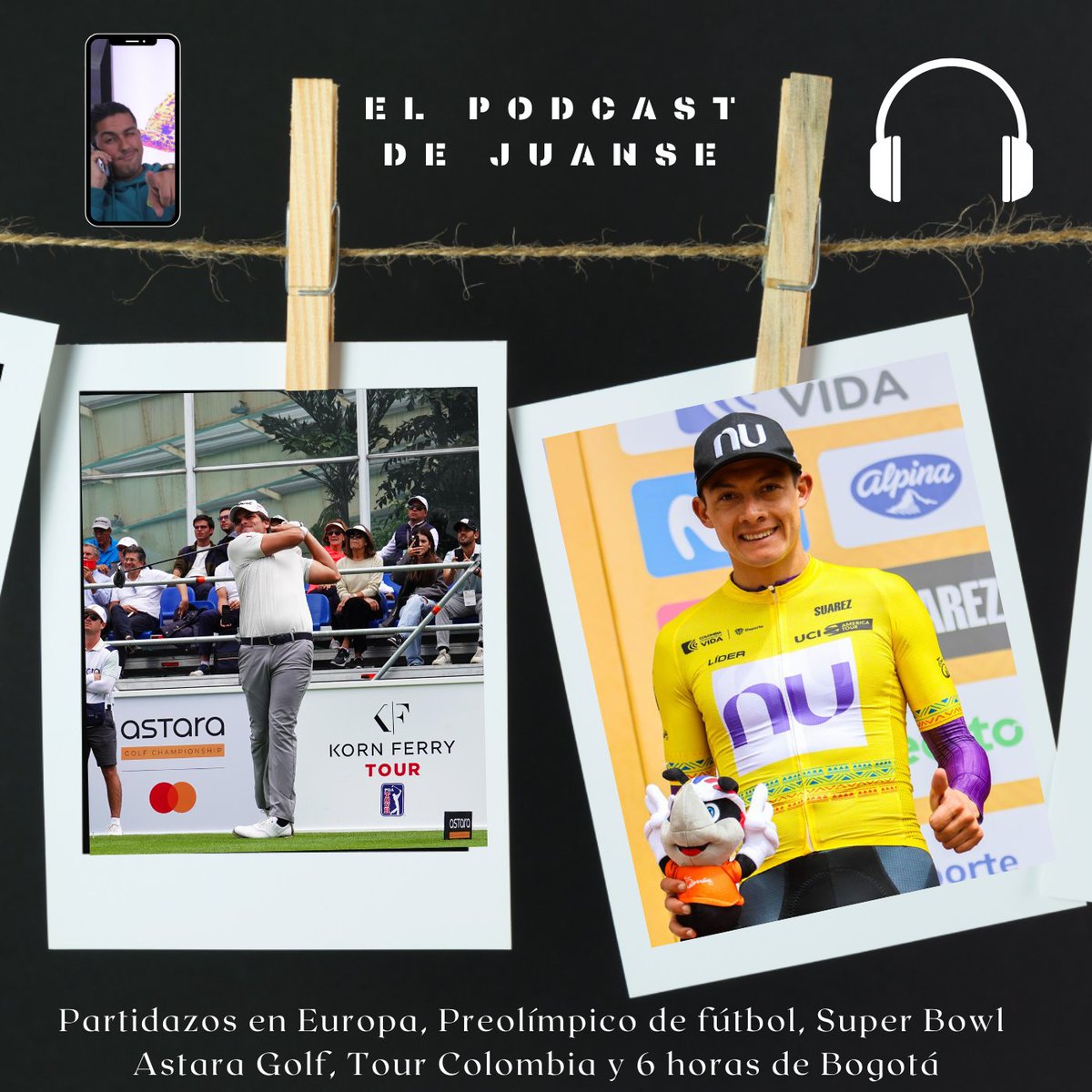 ¡Nuevo capítulo de #ElPodcastDeJuanse 🎧 !

Duelo en la cima de #LaLiga 🇪🇸 y la #Bundesliga 🇩🇪 

Tenemos #SuperBowlLVIII 🏈 en Las Vegas.

Hay #AstaraGolf ⛳, #TourColombia2024 🚴🏽 y #6HorasdeBogotá 🏁🏎️

🔗 acortar.link/6T88jj