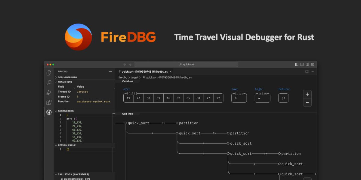 FireDBG for Rust 1.76 github.com/SeaQL/FireDBG.…