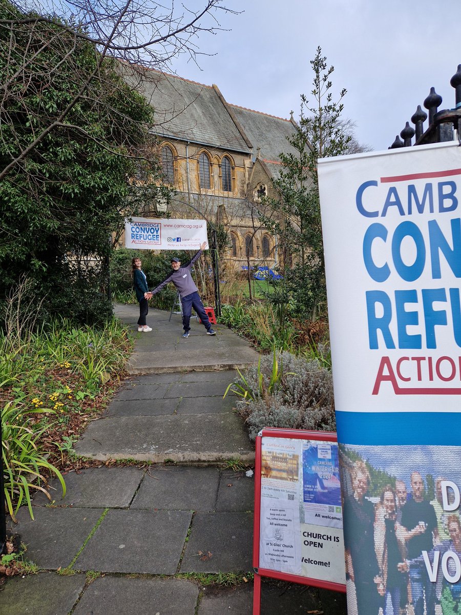 Come along and join <a href="/EmmausCambridge/">Emmaus Cambridge</a> at St Giles Church, Cambridge from 12pm to 4pm for the <a href="/Camb4Calais/">CamCRAG - Cambridge Convoy Refugee Action Group 🧡</a> Winter Fair!