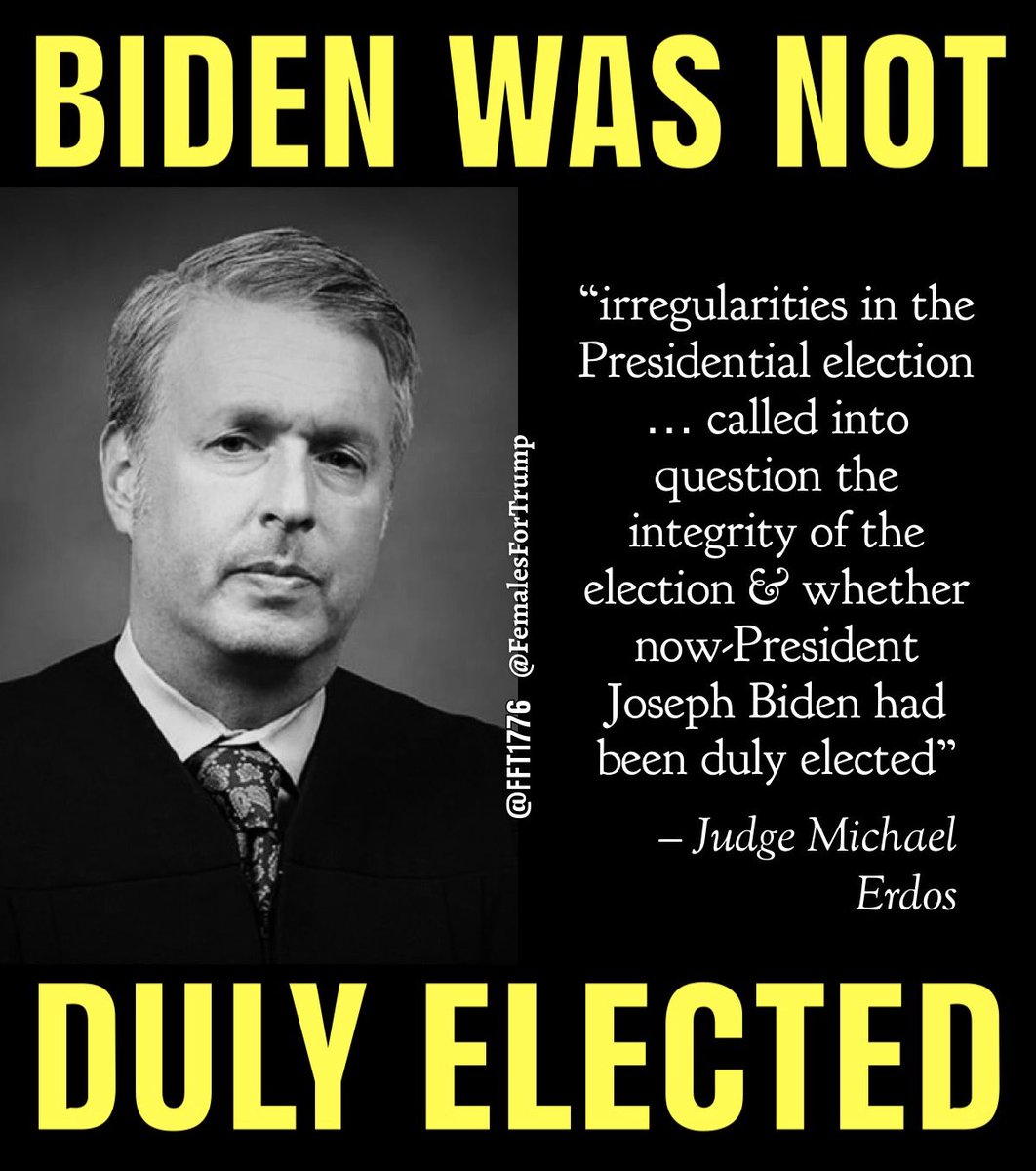 Judge Erdos got the ruling right! “President Trump’s statements were protected by presidential immunity. Trump Has ‘Presidential Immunity’ “Irregularities in the 2020 POTUS election called into question the integrity of the election & whether now-President Joseph Biden had