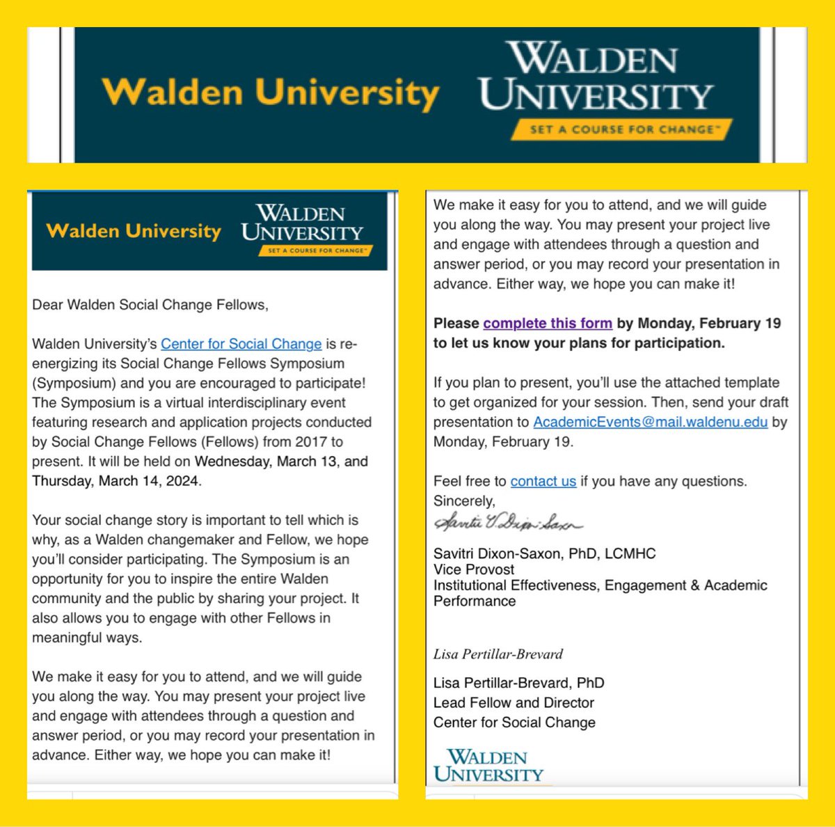 calm_mindful's tweet photo. As2023 @WaldenU 
Doctoral #SocialChange Fellow l'vebeen invited 2 present my #doctoralstudy at a symposium.
#socialchangemakers #readingliteracy #informationaltext Since2014 working with #CTE #CTEMonth #buildingtrades #automotiveindustry #humanservices #apprenticeships #SkillsUSA https://t.co/gySCp78YtM