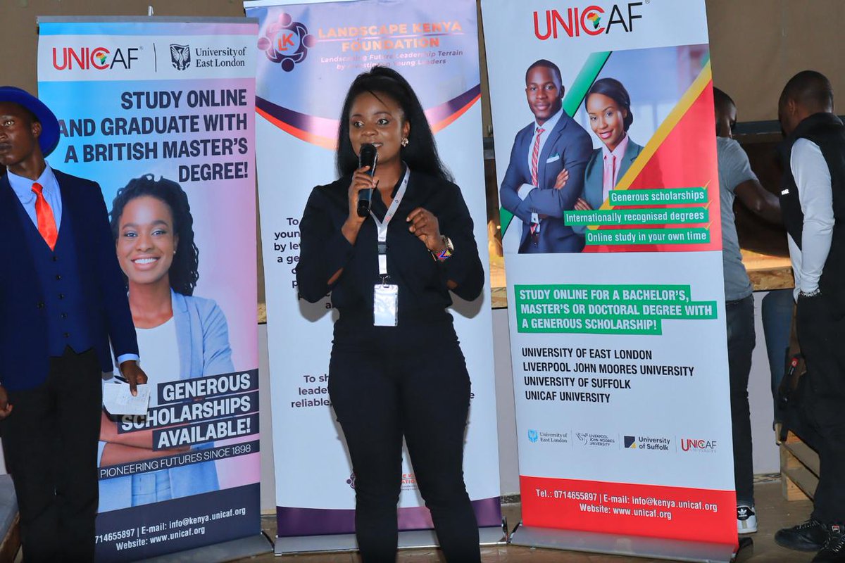 LandscapeKenya's tweet photo. @UNICAForg Country Manager @whincie giving her Keynote address. "As a youth, personal branding is key, it's a MUST". https://t.co/TuBQ3fV482