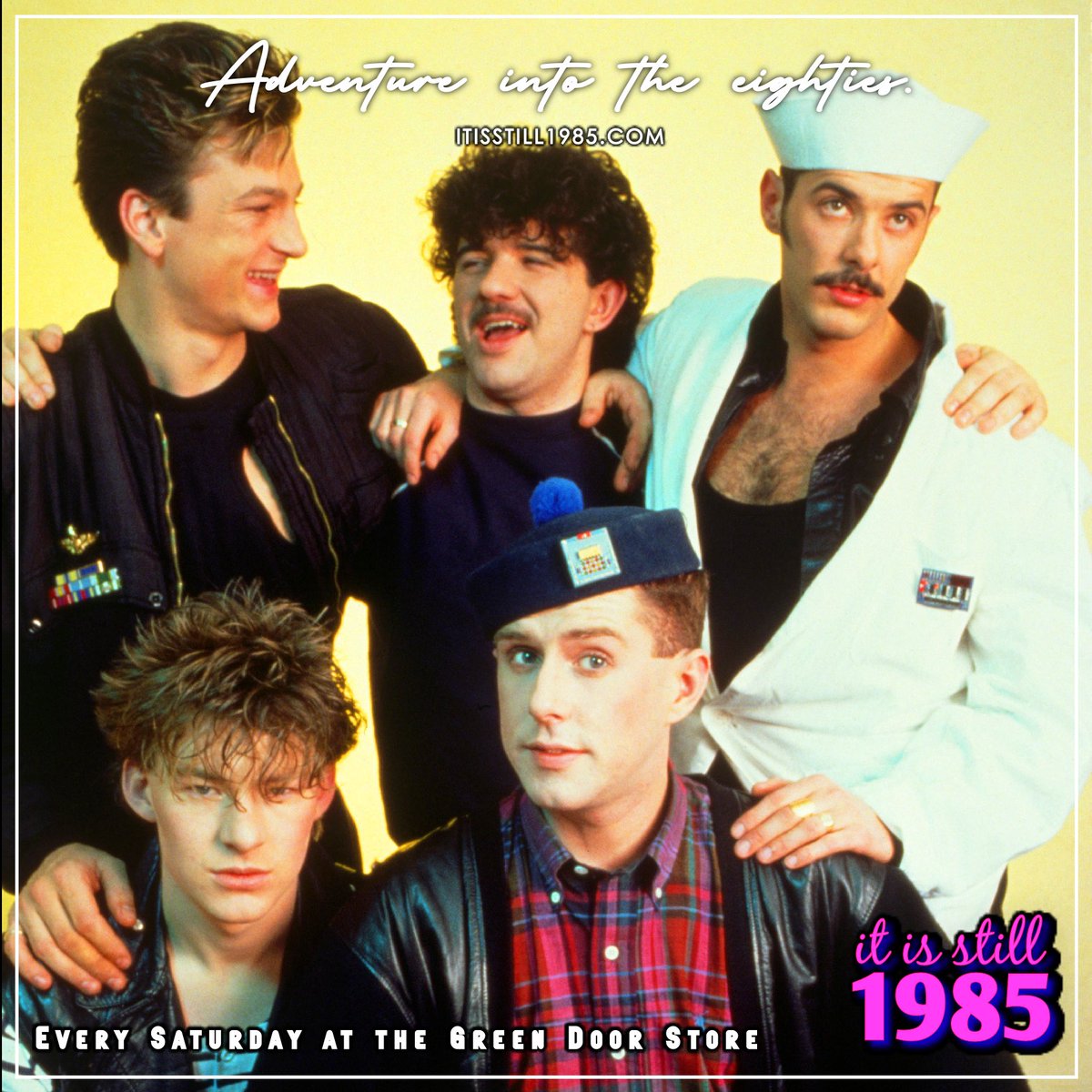 MHTHEvents's tweet photo. Ok, so Frankie Goes To Hollywood, but it's YOU who is going to 1985 tonight at Green Door Store. https://t.co/itNWLLziD0 https://t.co/cUhJxPgHbB