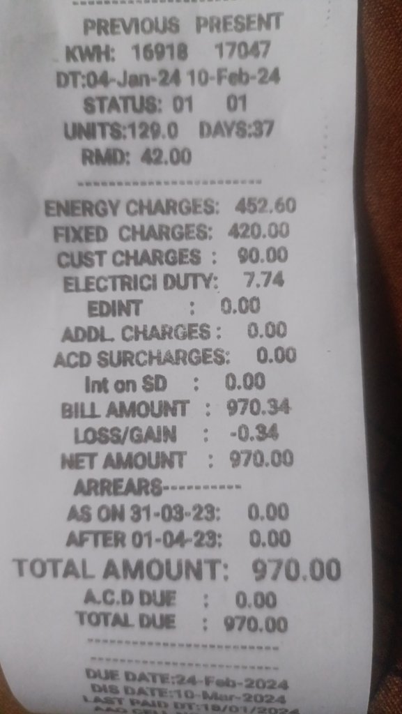 Harshchoice's tweet photo. Hlo @TsspdclCorporat
Usually we don't get thz much bill
So
Could u explain what is this
#Fixedcharge
I gone through previous bills
There i sawn only 10 but here it is 420
Could u explain in detail of that drastic change ? https://t.co/IH3vW9H5gS