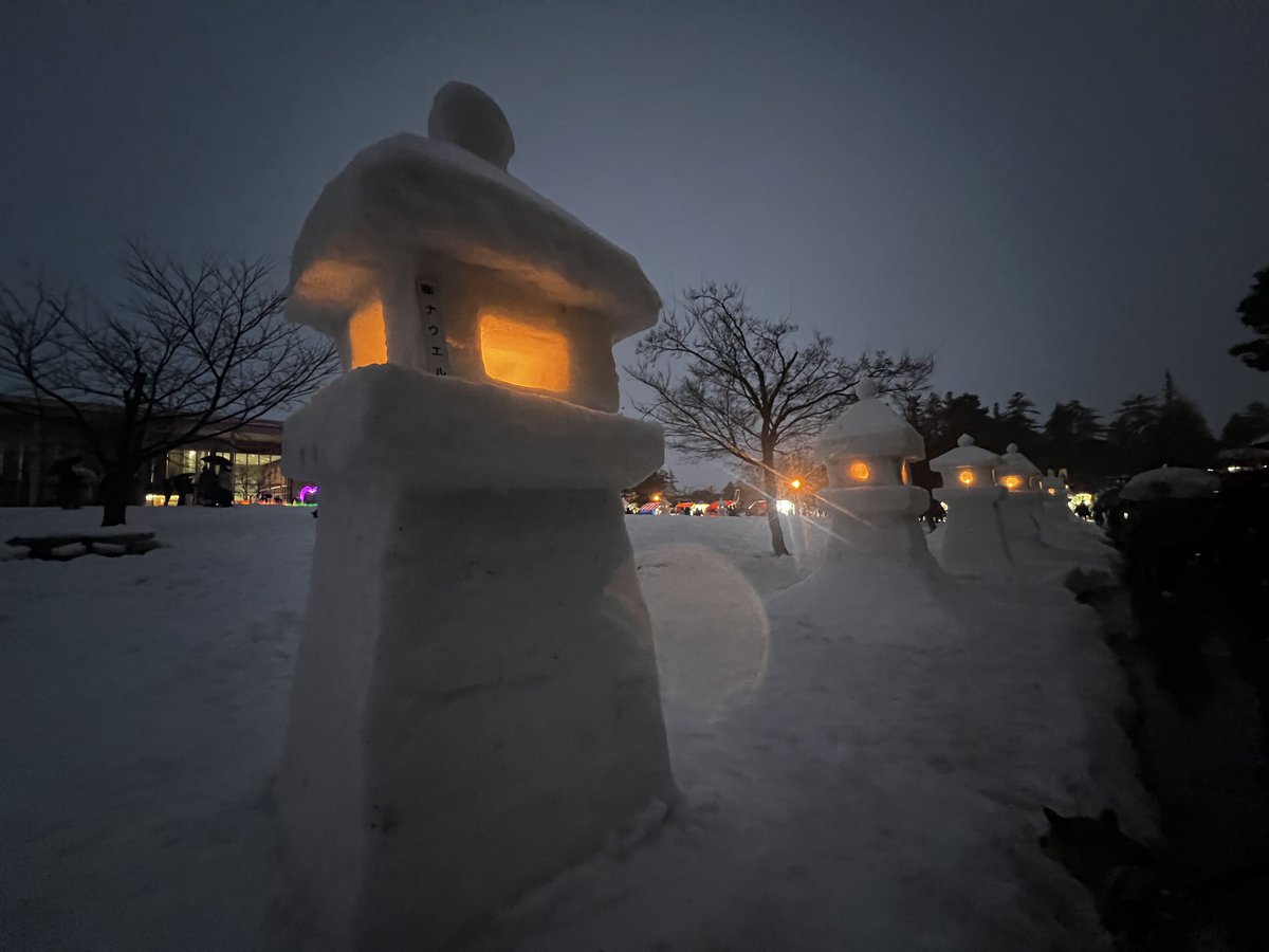 gin1127inu's tweet photo. 雪灯篭まつり行ってきたじょ⛄️
#柴犬 #上杉雪灯篭まつり https://t.co/mbyfkXDqlj
