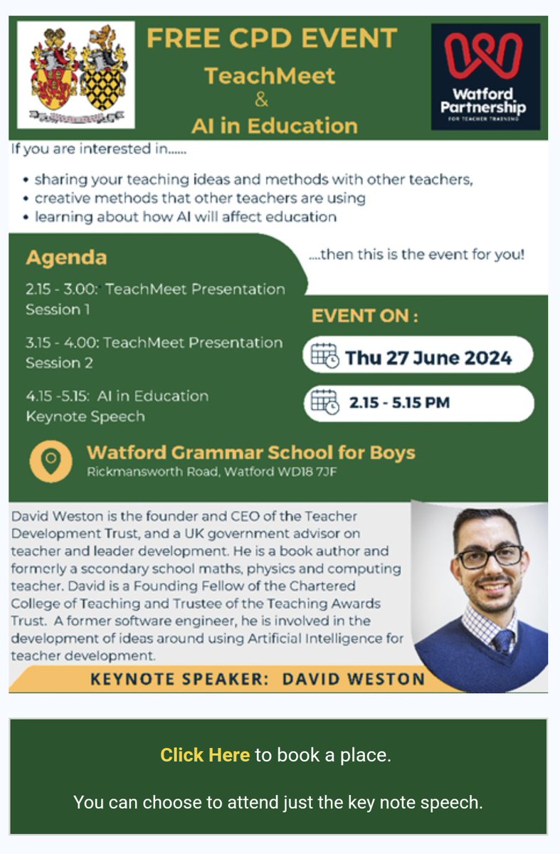 I'm really looking forward to this. 👇 @informed_edu @WPfTT @WBGSExcellence