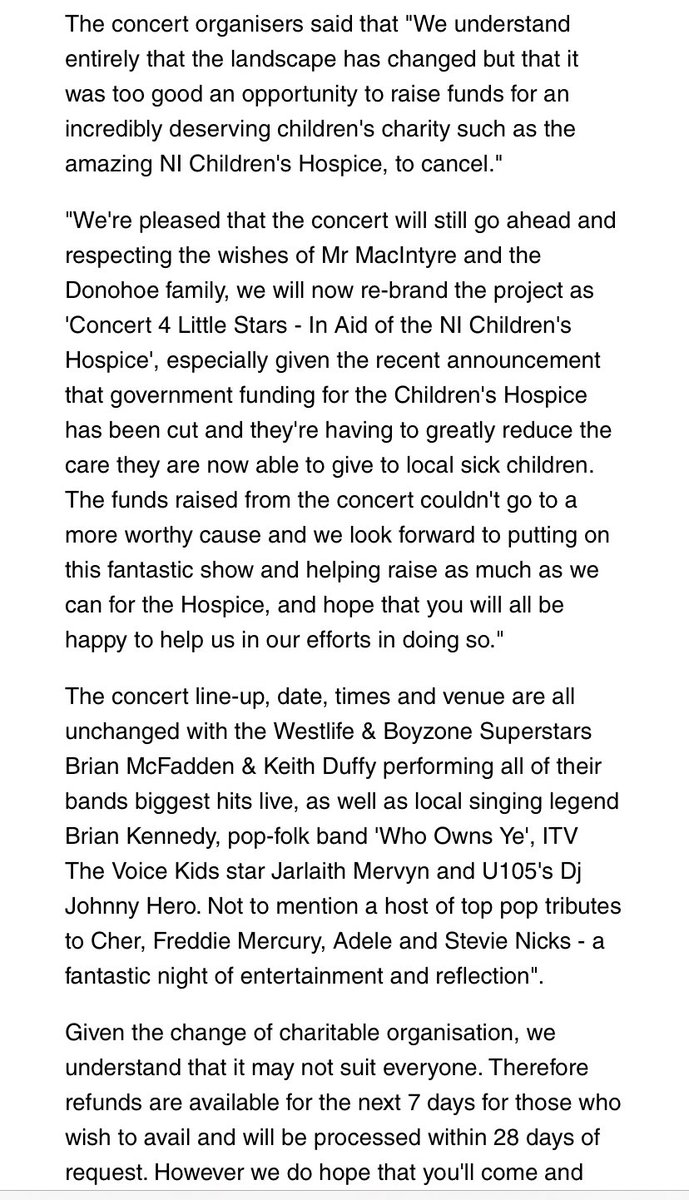 cmcs2468's tweet photo. Funds from Concert 4 Noah going to the Children’s Hospice 💙⚡️💖
Noah’s goodness lives on 💙⚡️🎶
#NoahsArmy⚡️
#JusticeForNoahDonohoe https://t.co/Ii2VqNzXA0