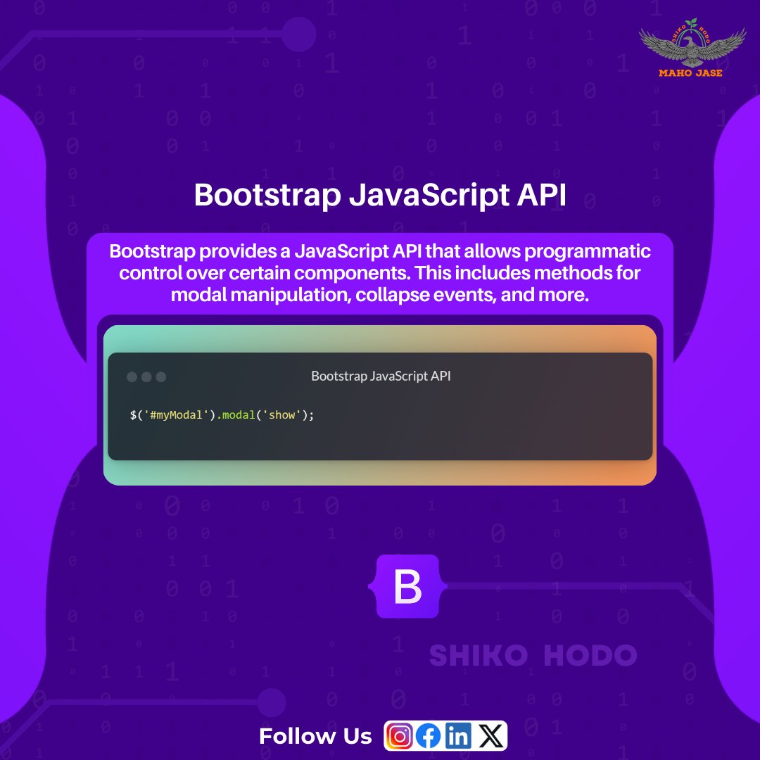 mahojase's tweet photo. Tech Imbibing: Day 409 π§π»βπ»
#Bootstrap #Bootstrap4 #WebDevelopment #Frontend #CSSFramework #ResponsiveDesign #UIFramework #BootstrapGrid #WebDesign #BootstrapThemes #softwaredevelopment #mjit #knowmoreimbibingtechfacts #followus #learndgrow https://t.co/5Esk1f4b7V