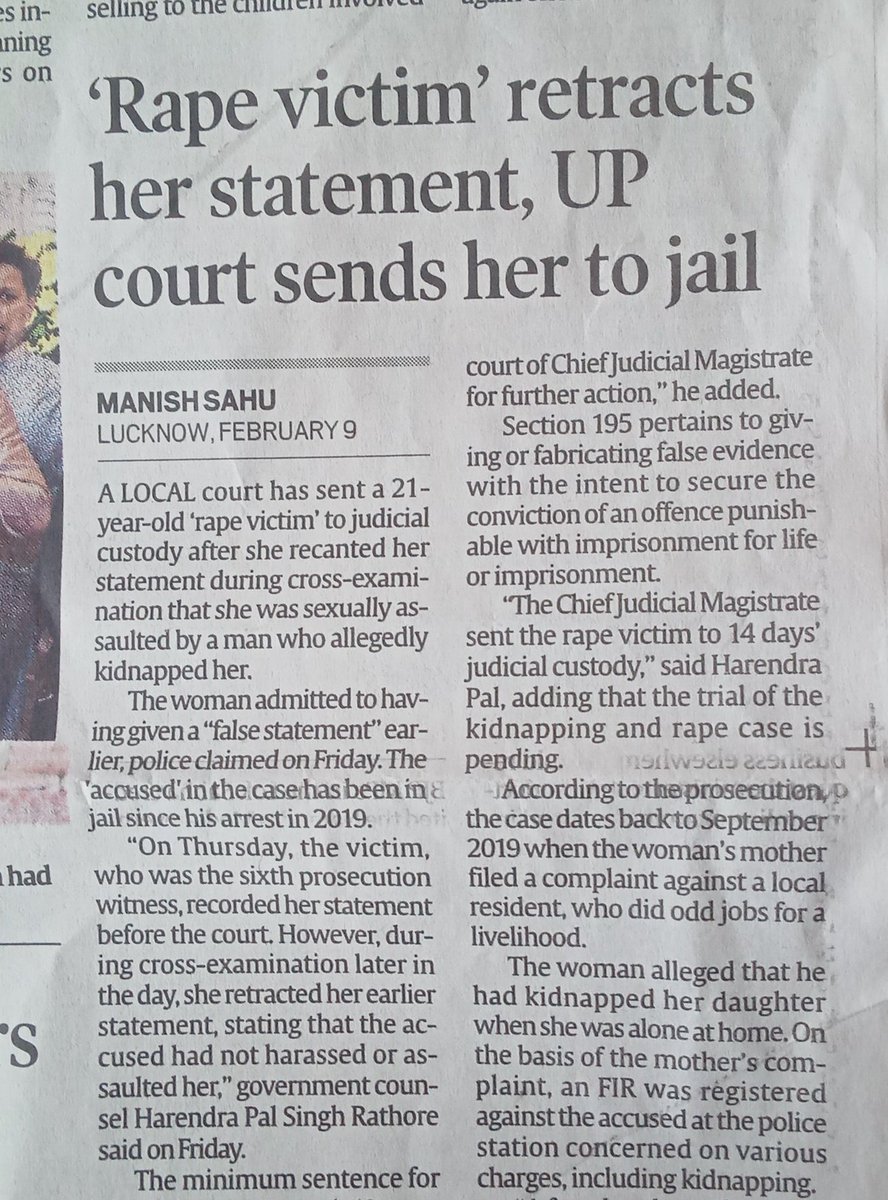 Then, she is not a 'rape victim'
She is a #Falseaccuser 

14 days in judicial custody, but let's see what happens after the trial.

A man had lost it's respect in front of the whole society because of that #falseallegations