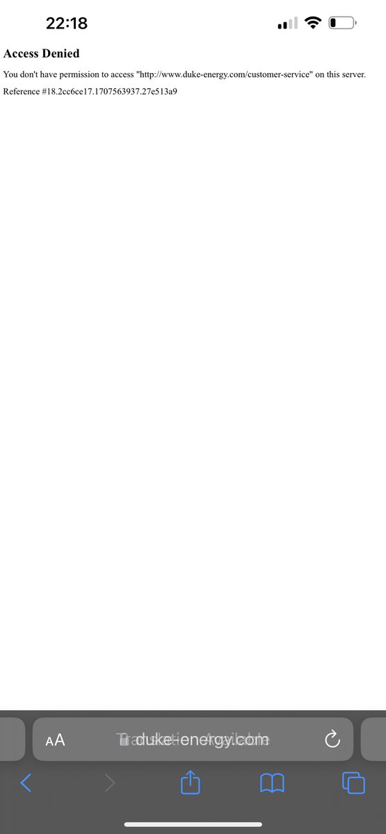 How are you supposed to pay bill with <a href="/DukeEnergy/">Duke Energy</a> if you don’t have “permission “ to enter the web and has been like this for one two weeks!!What sort of customer service is this and also why don’t your customer get any response to this bills. living is hard enough as it is!