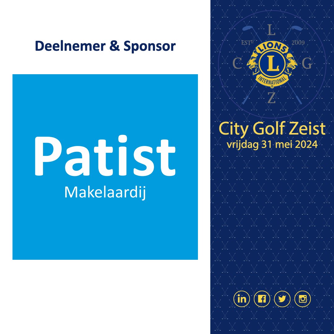 CityZeist's tweet photo. Kees is er altijd als één van de eerste bij! Heel leuk dat je weer meedoet met Patist Makelaardij aan ons mooie evenement en met de steun aan Stichting Droomdag. 

#Patistmakelaardij #CityGolfZeist #StichtingDroomdag #Sponsor https://t.co/bJAh2zClzh