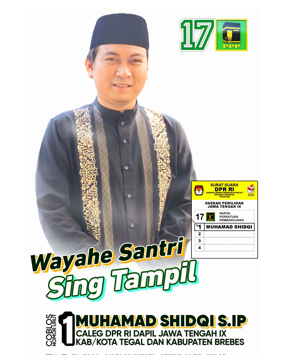 Wonten ing dinten akhir masa kampanye, kulo nyuwun doa kanthi ikhlas dumateng Gusti Allah saking panjenengan sedoyo kangge kulo. Mugi dipun qobul Allah SWT. 🤲