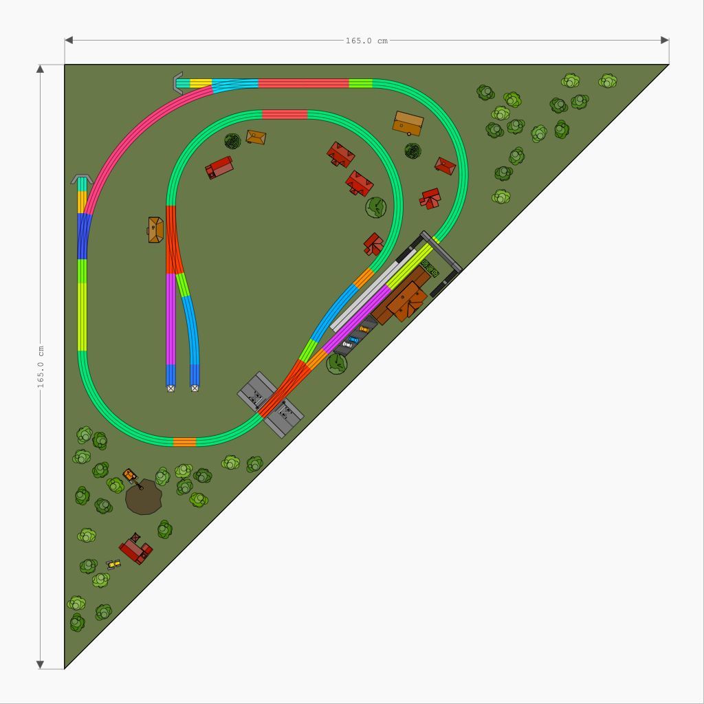 RailModeller's tweet photo. This track plan suggestion “#Kato #Unitrack: Corner Central” by KATO USA in model scale N (1:160) on 5,5 x 5,5ft (1,5 x 1,5m) features a main line with a passing track and a branch line (https://t.co/GCvcSz1xF7)
Now also available for download in our Community Layouts section 📂 https://t.co/dEBvTphsg3