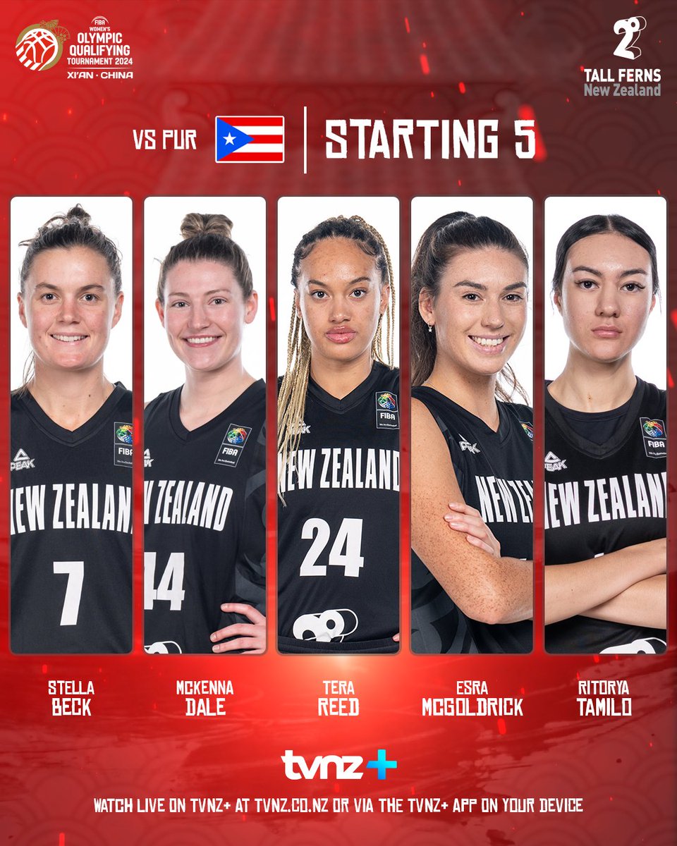 TallFerns's tweet photo. 👉 Your 2degrees Tall Ferns starting lineup vs Puerto Rico! 👀 https://t.co/SVNdidbVee