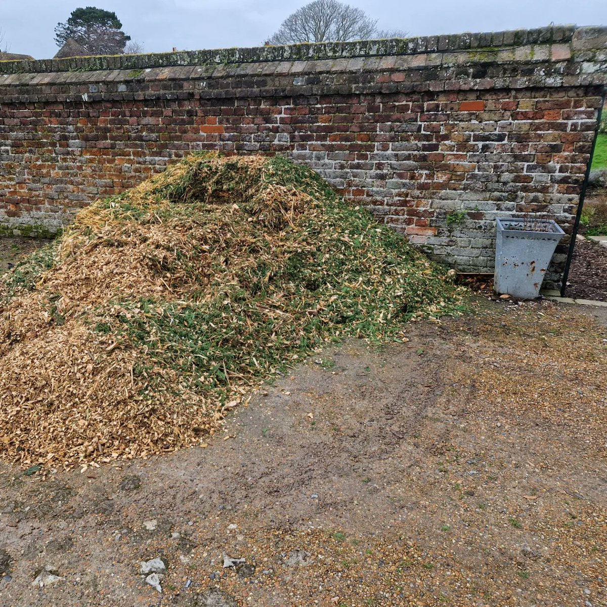 Thank you to our volunteers  at the Captain's Garden today who finished the last section of path today on about 1hr.

They shifted a ton of woodchip to cover some 28m of path. 

Thanks to @sikatreesurgery for the woodchip.

#captainsgardendeal