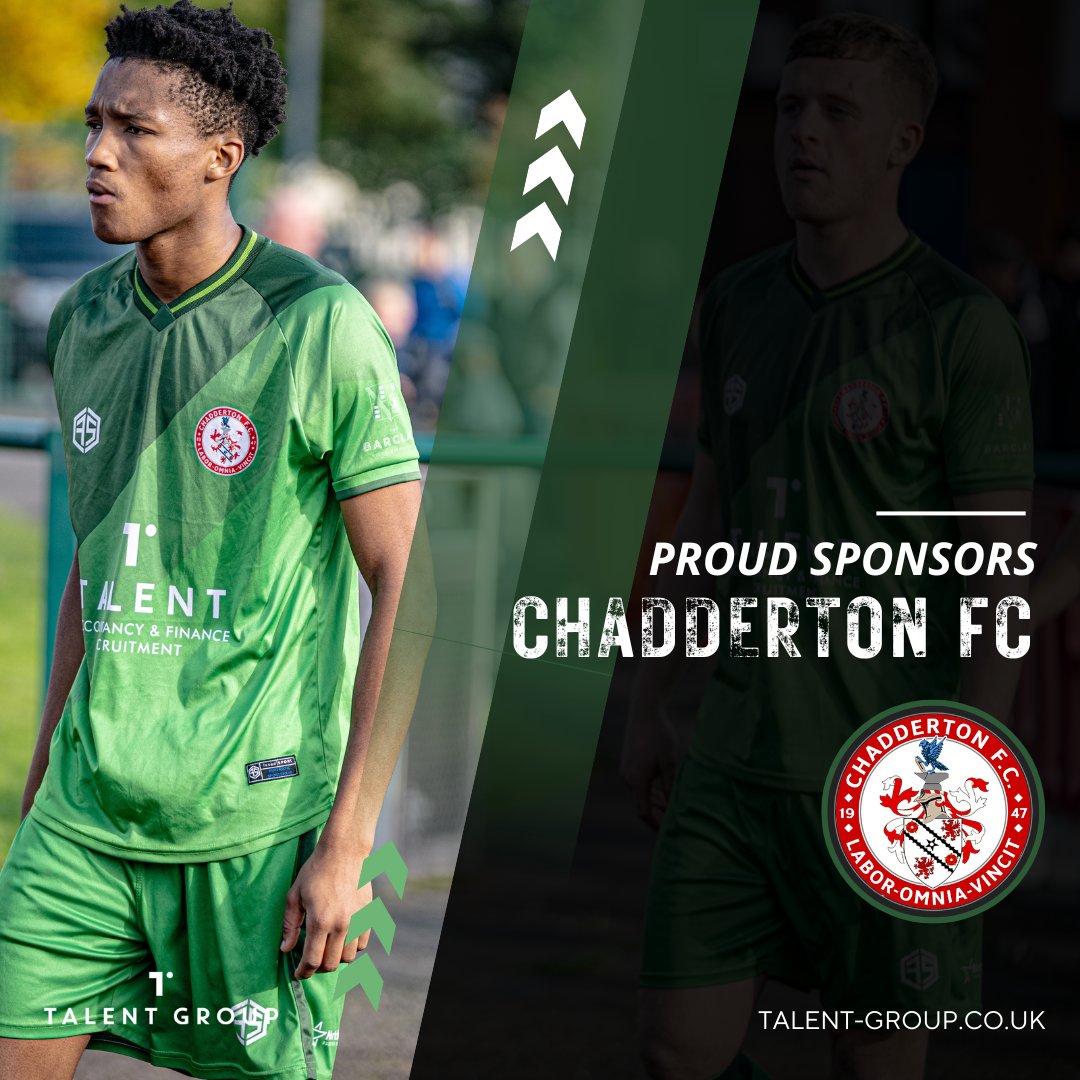 Good luck to our friends at Chadderton Football Club who look to make it five league wins in a row this afternoon! ⚽️

#UpTheChadd #ProudSponsors 🟢 ⚪️