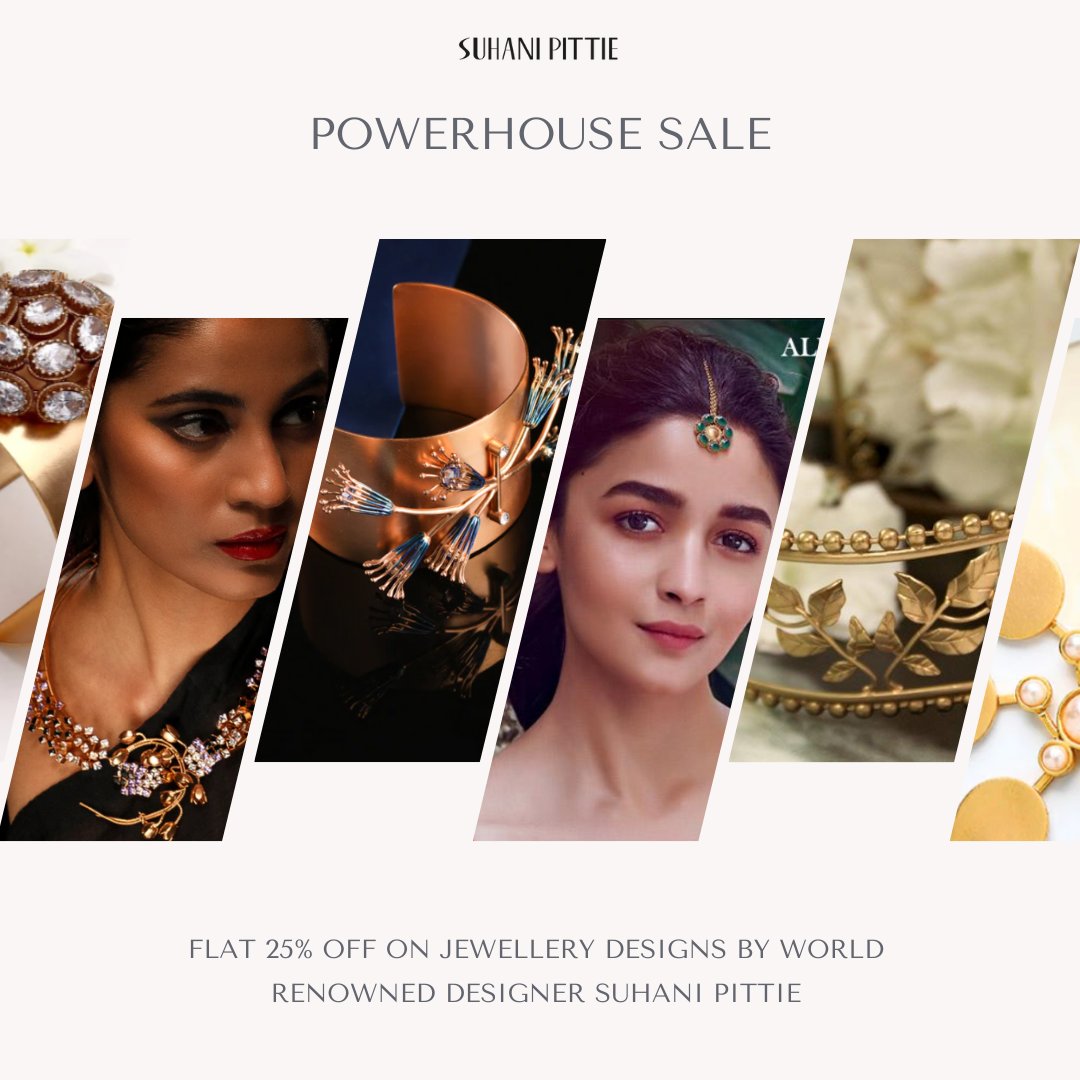 Have you shopped yet? Handcraftsmanship beyond compare, refresh your styles with fabulous jewellery now @ 25% off sitewide!

#SuhaniPittie #Sale #Jewelry #Gold #Chic #Jewellerylayering #earrings #valentinesday #earclips #facejewelry #lunarnewyear #lunar #newyear #february