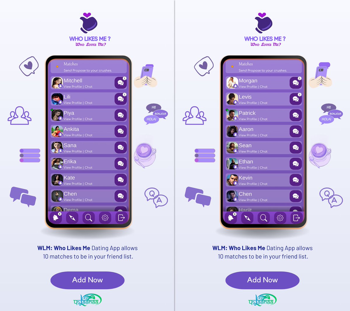 flaanaagames's tweet photo. Add up to 10 matches for Q&amp;A!
WLM: Who Likes Me | Dating App

#wlm #wholikesme #dating #app #2k24 #matrimony https://t.co/wtt2m7RFgw