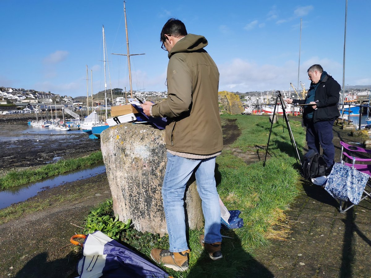 Only two weeks to go until our next #urbansketchers meet up in #Penryn on the 25th of February. 

It's all free and we meet up @terracegallerycornwall #2pm to wander off with @davepentinartist to a sketching spot somewhere in the town.
#sketching  #meetup #cornishartists