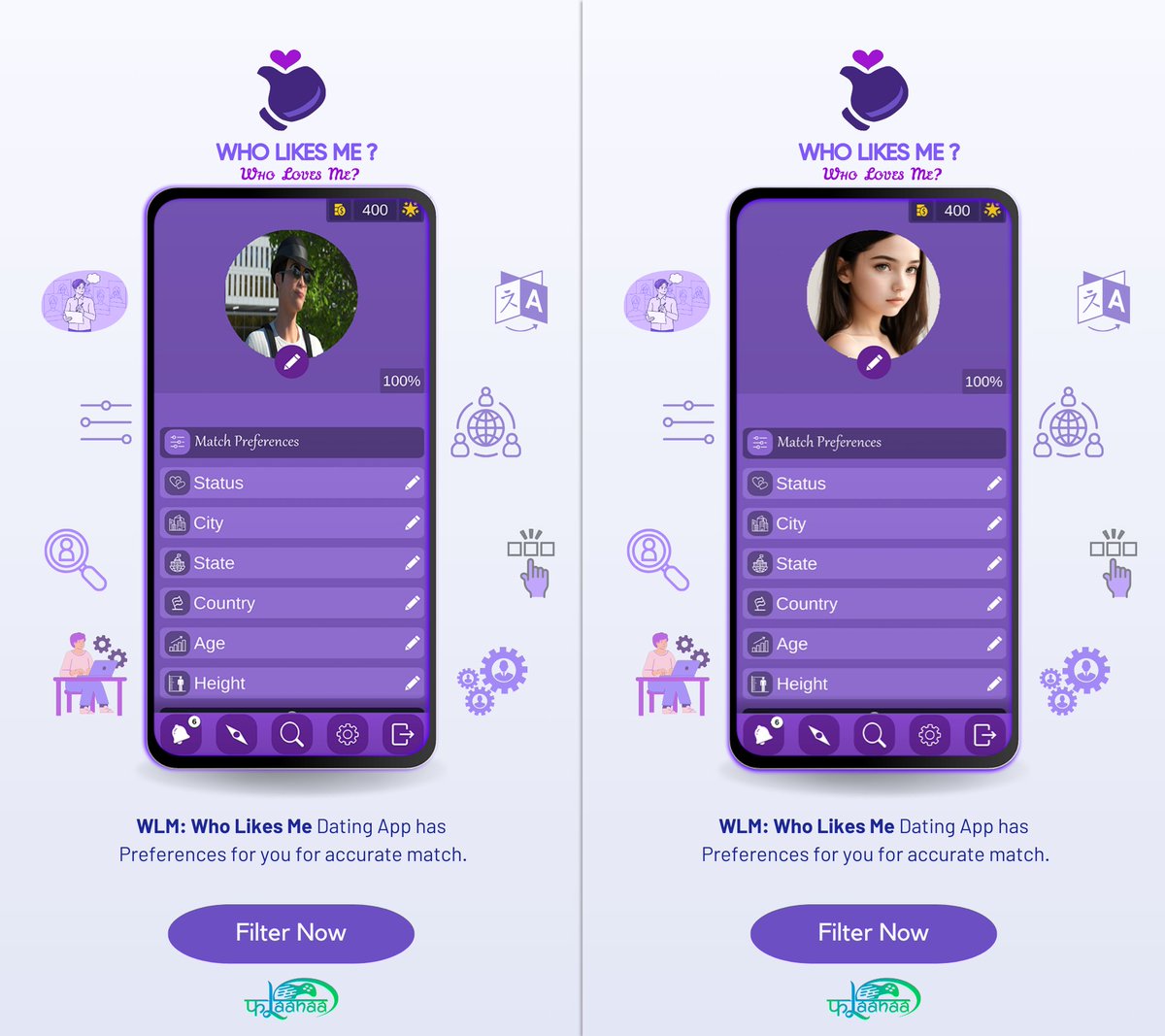 flaanaagames's tweet photo. Filter out unwanted matches with match preferences!
WLM: Who Likes Me | Dating App

#wlm #wholikesme #dating #app #2k24 #matrimony #flaanaa https://t.co/pNEV7QzJeM