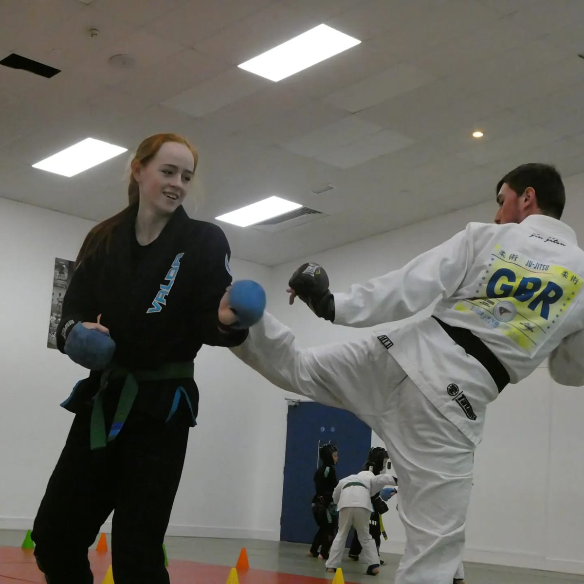 StJohnLloydPE's tweet photo. A busy day for Sophia Yr 9, who had Welsh Squad training @wales_jujitsu_sgwad in Carmarthen leisure centre 
Also, in the white GB gi is ex pupil,  Nate who is just back from winning a silver medal for GB in Sports Jujutsu in Germany.
@stjohnlloyd
@SatoriJuJitsu https://t.co/cGb3c4JmIn