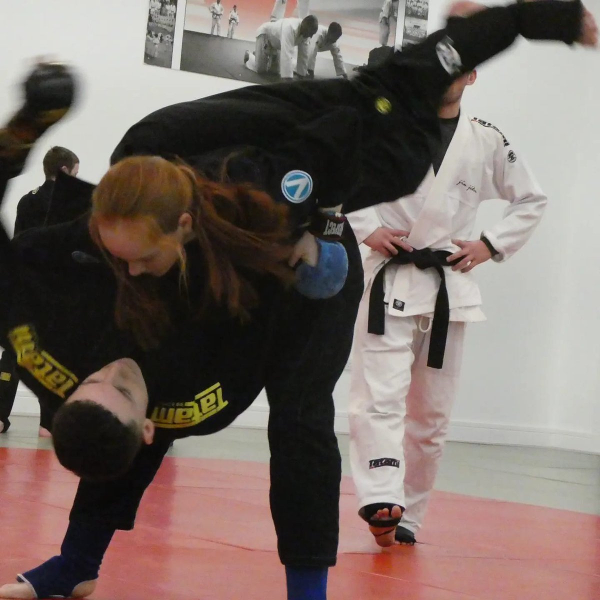 StJohnLloydPE's tweet photo. A busy day for Sophia Yr 9, who had Welsh Squad training @wales_jujitsu_sgwad in Carmarthen leisure centre 
Also, in the white GB gi is ex pupil,  Nate who is just back from winning a silver medal for GB in Sports Jujutsu in Germany.
@stjohnlloyd
@SatoriJuJitsu https://t.co/cGb3c4JmIn