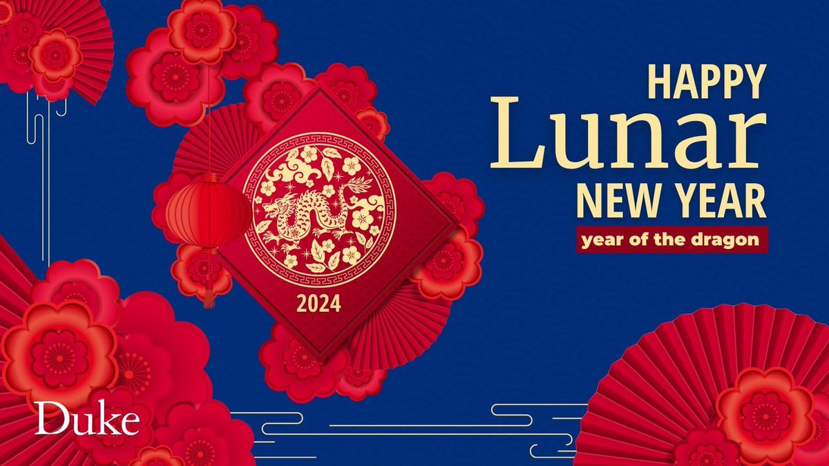 Happy Lunar New Year! Today marks the beginning of a 15-day festival for Chinese and many other Asian and Asian American communities. Our best wishes to all who celebrate, and may the Year of the Dragon bring strength, good fortune, and success! #DukeEngineering