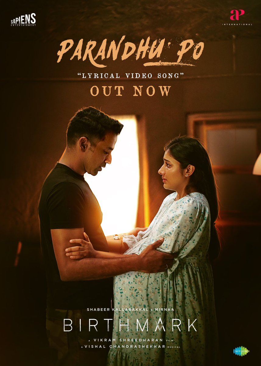 #ParandhuPo Lyrical video song from #Birthmark is out now, A song expressing Danny’s passionately enraged love for his wife, Jenny 🎶❤️ 

youtu.be/pjGNuUkuHTw

A <a href="/Composer_Vishal/">Vishal Chandrashekhar</a> musical 🎶

Sung by <a href="/dsathyaprakash/">Sathyaprakash D</a> 🎤
Lyrics by <a href="/Lyricist_NavinB/">Navin B</a> ✍️

<a href="/DoneChannel1/">Done Channel</a>