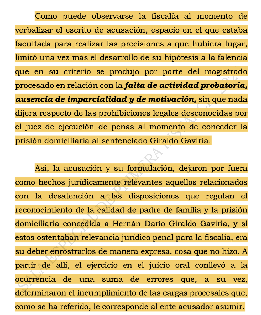 alfesac's tweet photo. PREVARICATO, la fiscalía debe precisar en los hechos jurídicamente relevantes qué prohibición legal el juez desconoce, porqué es reprochable, cuál norma se contravino, en qué aspecto se violó la ley o desconoció la jurisprudencia

https://t.co/pUPgoo8TFC https://t.co/vnB7I8KZ7Q