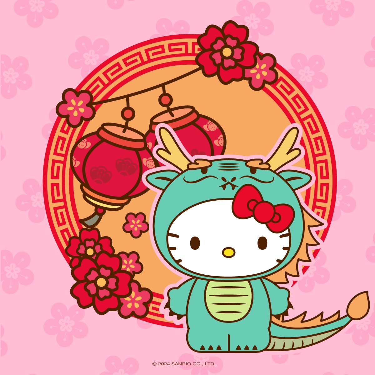hellokitty's tweet photo. Hello Year of the Dragon! 🐉🧧  #LunarNewYear https://t.co/AnbL7k7Nw5