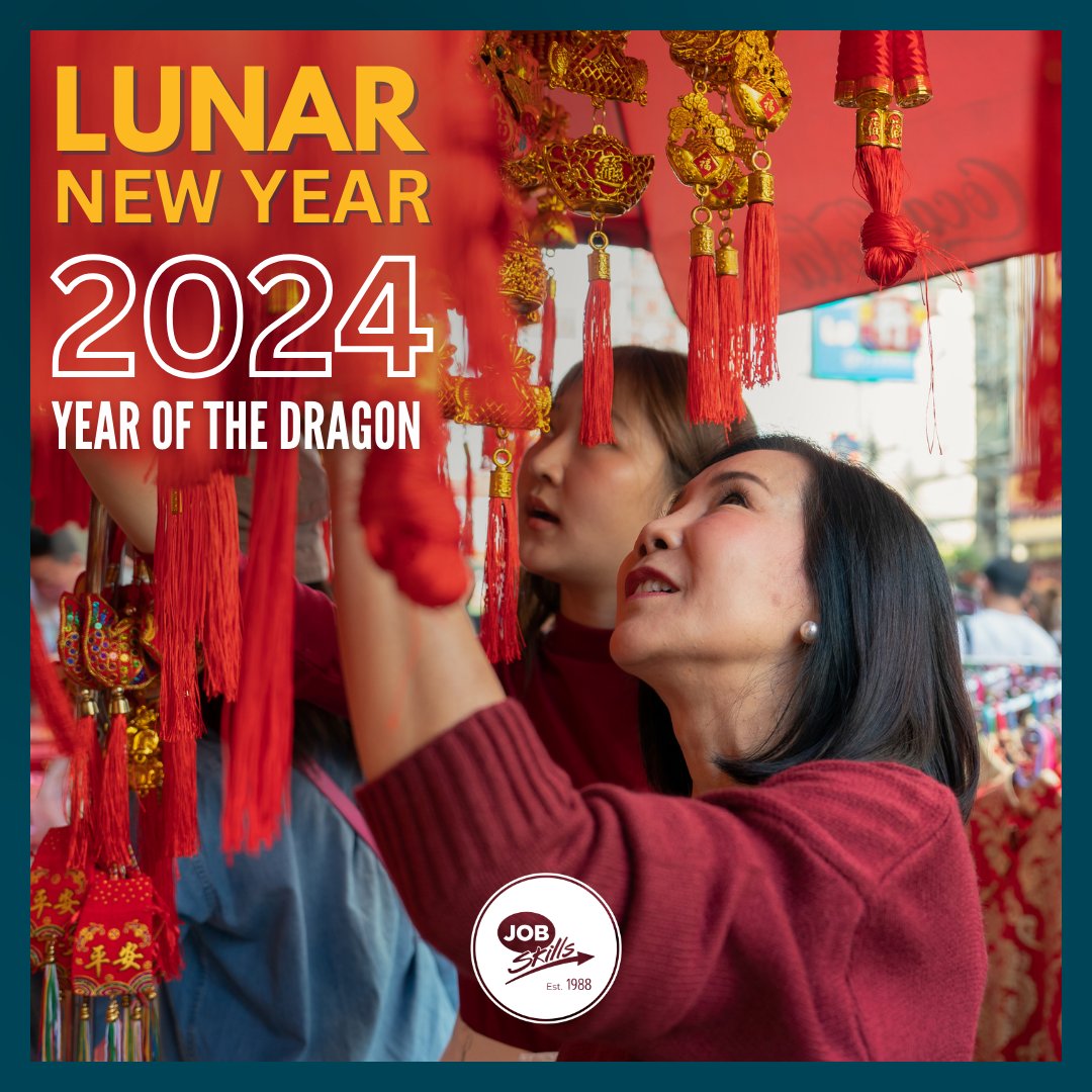 JobSkillsOrg's tweet photo. Happy Lunar New Year!

Today we embrace the traditions, culture, and joy that come with this prosperous occasion.

May this Lunar New Year bring prosperity, happiness and good fortune to all who celebrate! 🐉 https://t.co/Dc5cJFKj7N
