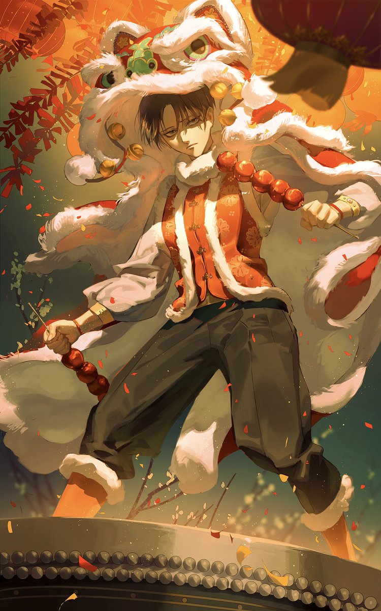 lilypsiren's tweet photo. Happy Lunar New Year 🥰🥰🥰
#leviackerman #aot https://t.co/FgvO2GTHaS