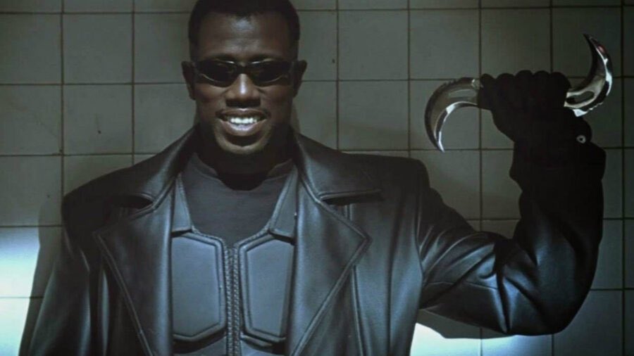 NightmareFierce's tweet photo. The 10th day of #BlackHistoryMonth goes to Wesley Snipes for giving us a Black half-vampire who is also a vampire slayer. This is also the real reason the MCU happened but y’all ain’t ready for that conversation. Check him out in #Blade, #Gallowwalkers, and #TheRecall. https://t.co/X8Ge1T47Ds