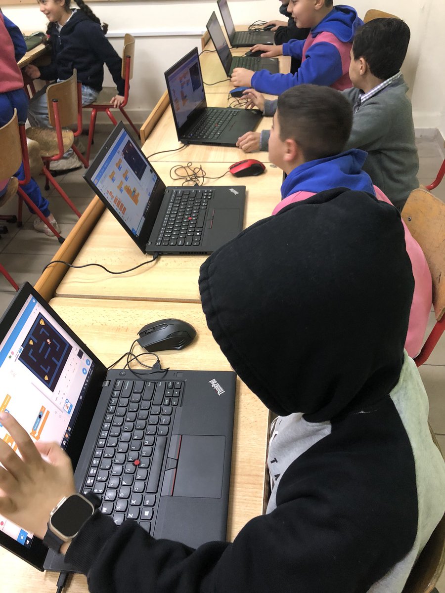 DawhaRobotics's tweet image. Grade 4D coding wizards! 🌟 Watch out, Pac-Man! These young minds have leveled up their coding skills in Scratch 3 to create their very own Pac-Man game. Future game developers in the making! 👾💻
#CodingStars #Scratch3Fun
@soha_nj @HanaJoumaa @makdawhaschool