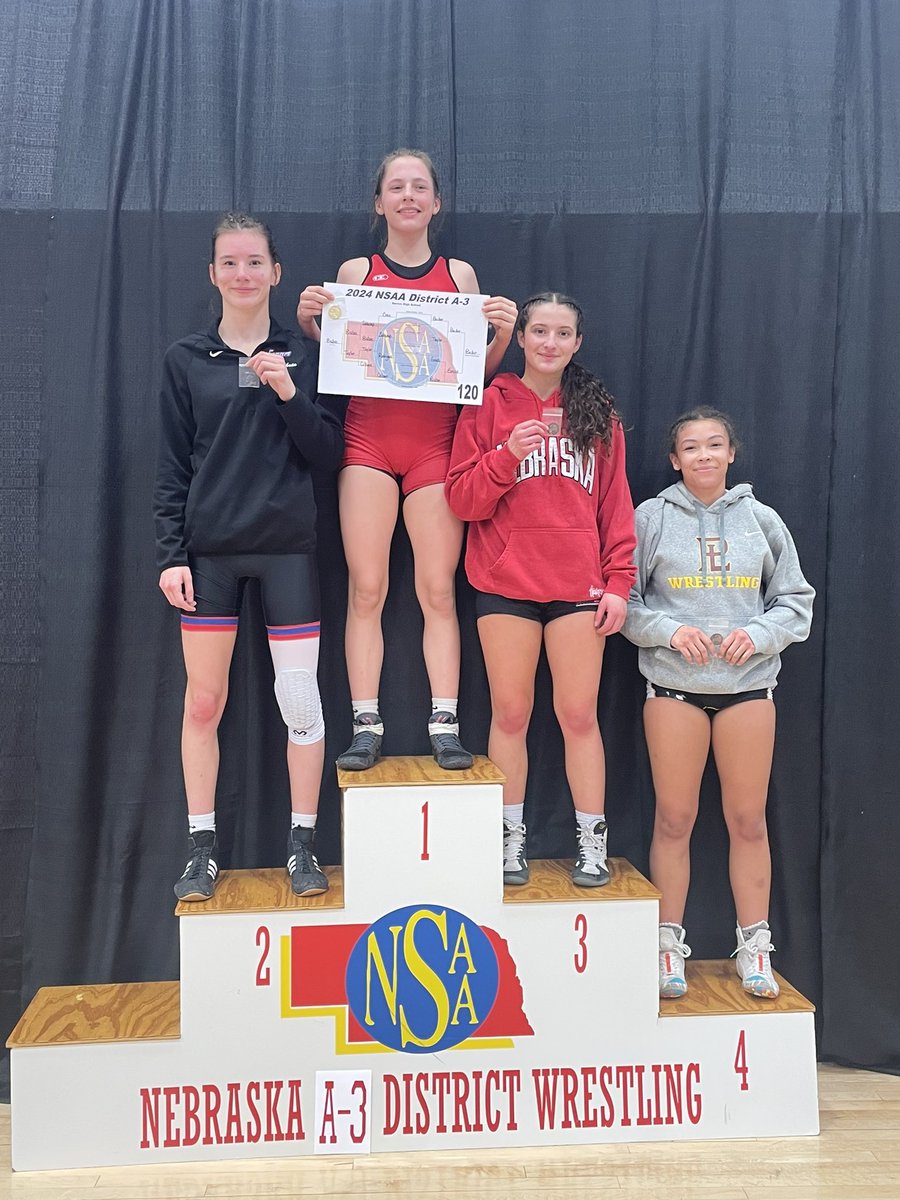 AHSGirlsWrestle's tweet photo. Congrats to these two ladies for punching their ticket to State Wrestling in Omaha next week!  

100-Aubrie Beed
120-Natalie Bisbee
💪❤️ 🤼 🐾 https://t.co/jwOjVnZZHF
