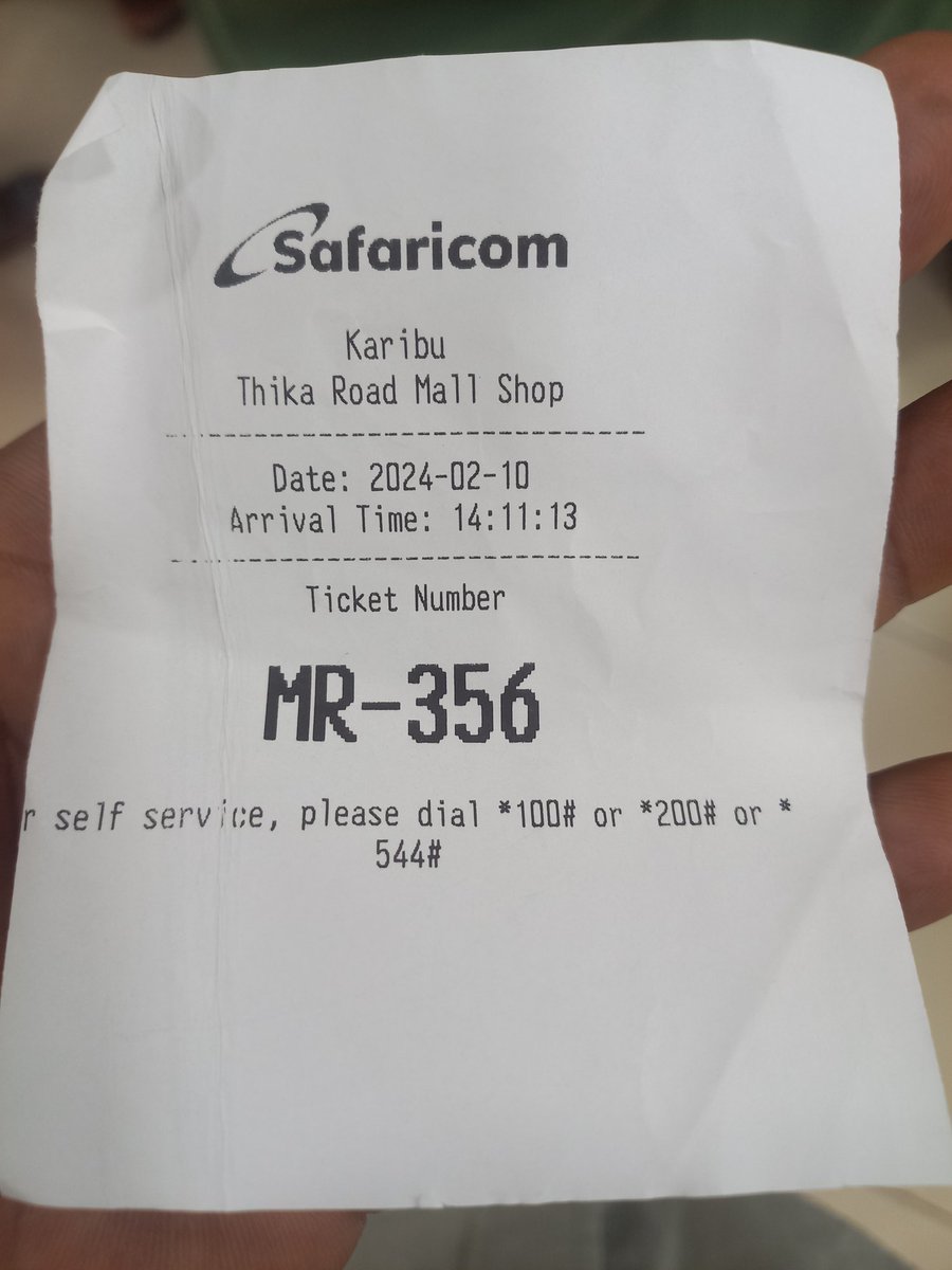 bswaswa's tweet photo. @Safaricom_Care Work on your customer experience. Wasted hours. Over an hour standing on the queue waiting to be served, in a crowded TRM Center. Services such as reversals of Paybill payments can be done by call or self care. Ama namna gani? https://t.co/RU8HIdaBeY