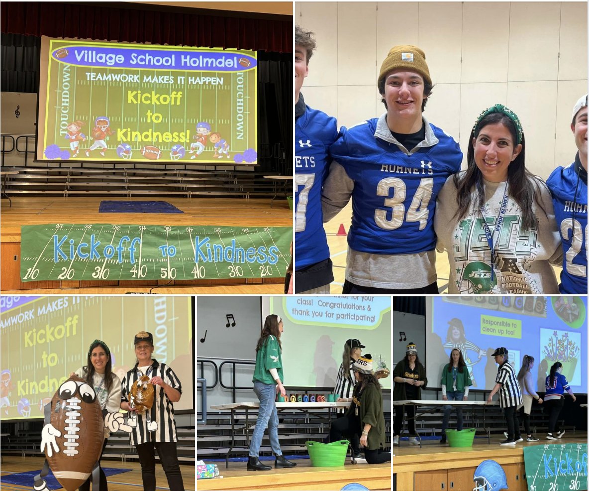 VillagePrin's tweet photo. Village kicked off RAK week a little early with some help from the HHS football team. #liveholmdelblue #kindnessmatters @Dr_JS_Cascone https://t.co/ARYiDf9943