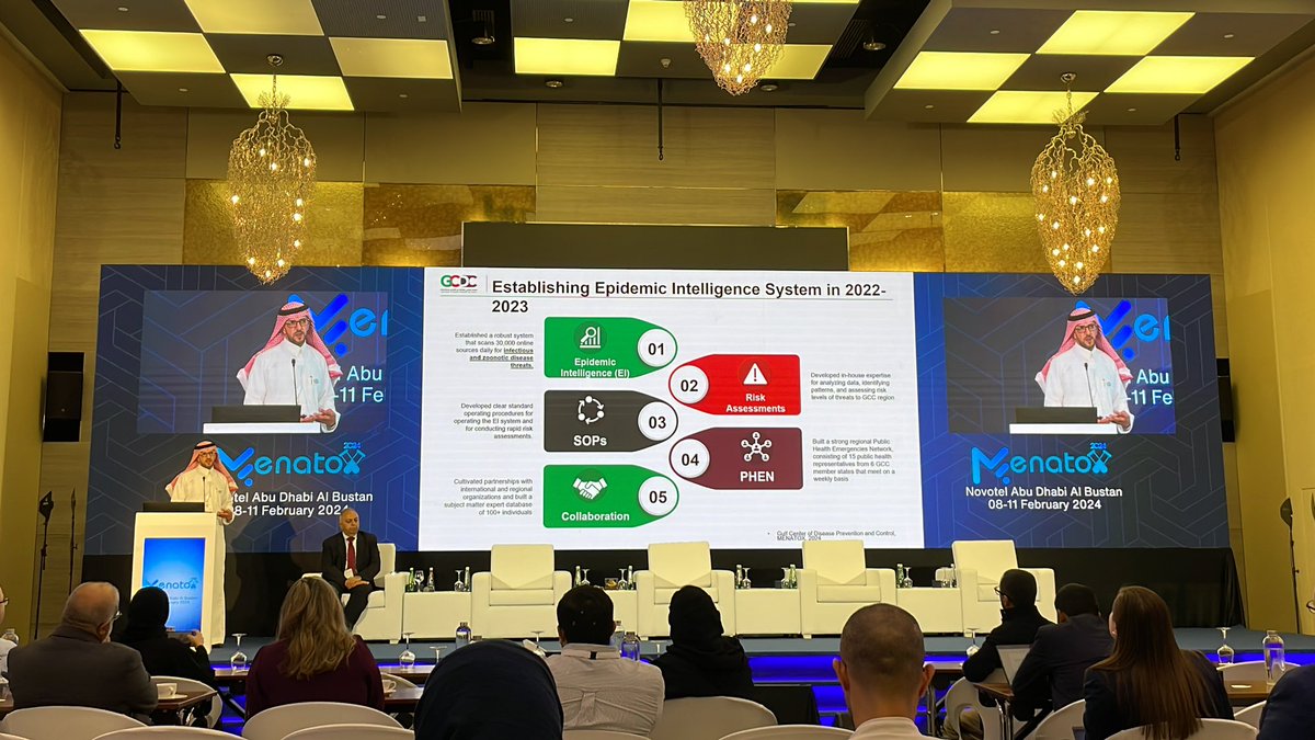 Ahmed Alhatlan presenting on the Gulf CDC #MENATOX2024