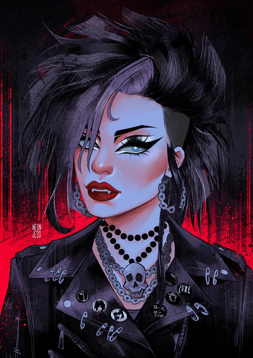 _neonjess's tweet image. Bats is a former Sabbat. They fucked with her head but she manage to escape and get a pardon from the Prince in exchange for some really bloody favors. She is trying to adapt to her new reality and be a good girl. She is not very good at it #tremere