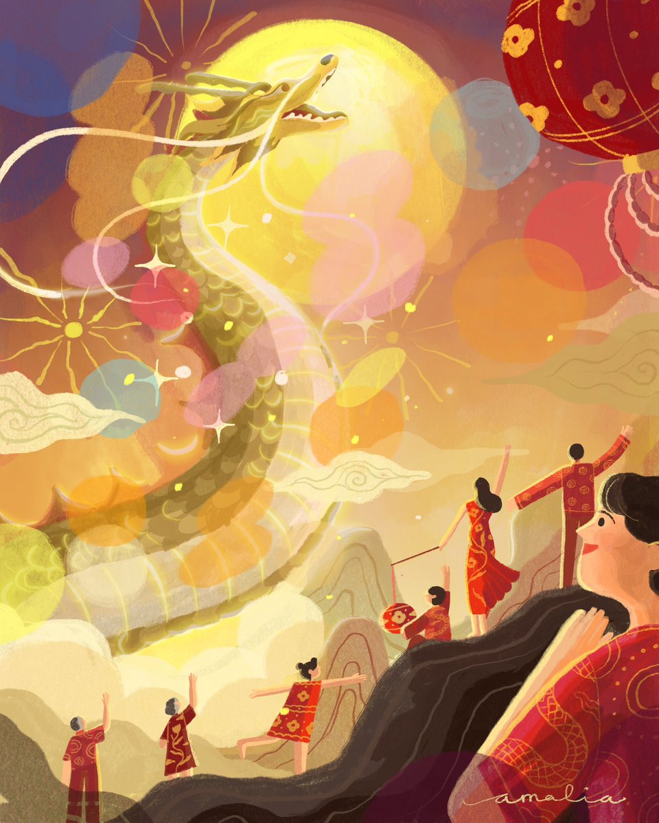 「Welcoming The Year of The Dragon 」|Amalia Dianのイラスト