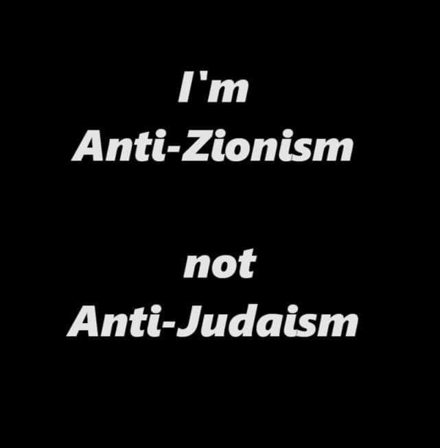 Share if you are!!

#ZionismIsNotJudaism 
#ZionismIsAntiSemitism
#AntiZionismIsNotAntiSemitism
#ZionismIsTerrorism 
#ZionistsAreEvil