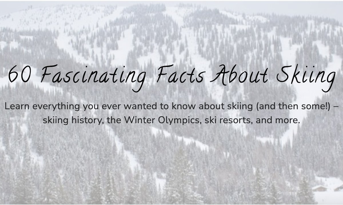 One for the skiers⛷️ Learn all there is to know about #skiing + get inspired to strap on your (cross-country OR downhill) skis! montanadiscovered.com/skiing-facts/