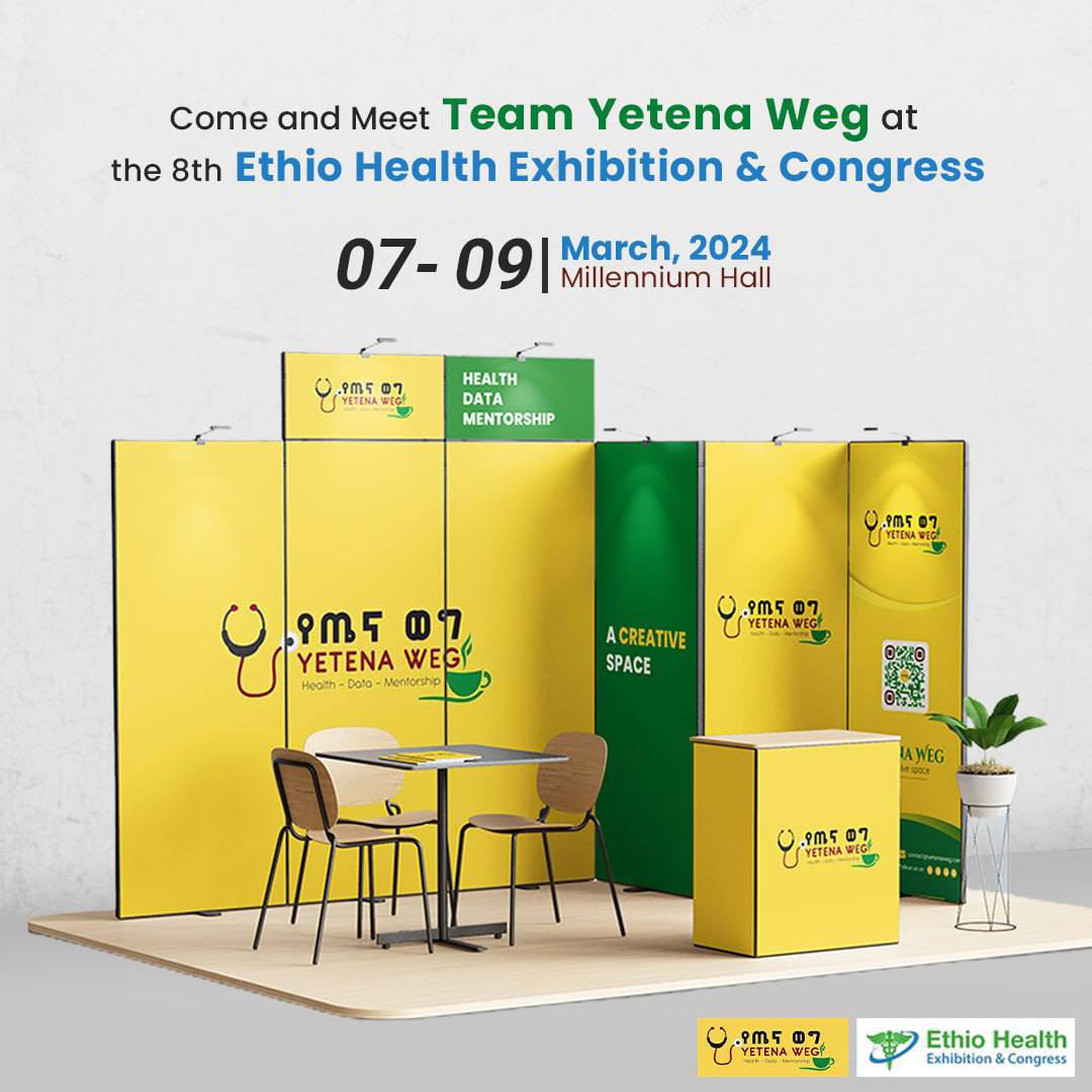 🎉 Exciting News Alert!

Team Yetena Weg is excited to be back and participating at the upcoming  Ethio - Health Exhibition. 

🌟 Join us to dive into the world of #Digitalhealth, #Healthcareadvocacy #Professionaldevelopment and discover the incredible work we're doing. 

 Visit