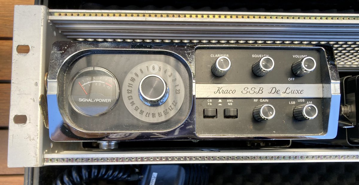 Vkthreepi's tweet photo. A little #ham distraction today. Found a #go #box that will fit a small #rack into it. The old #Kraco #10m rig will fit together with a #2m #Yaesu #FT290R If I add a 1.2GHz #transverter I can be portable on 2/10/23cm. Perfect for #metro #SOTA & #parks activations. #radio #RF #QRP https://t.co/T5C5e1S4EX