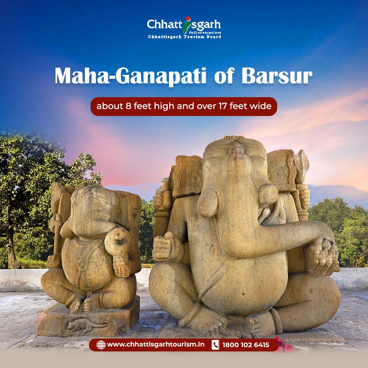 GoChhattisgarh's tweet photo. Located on the banks of the Indravati River, Barsur, which is approximately 32 kms from Dantewada, is an archaeologically significant site renowned for its well-preserved ruins and ancient temples. #ganpati #barsur #bastartourism #gochhattisgarh #chhattisgarh #chhattisgarhtourism https://t.co/8lgkxtPD54