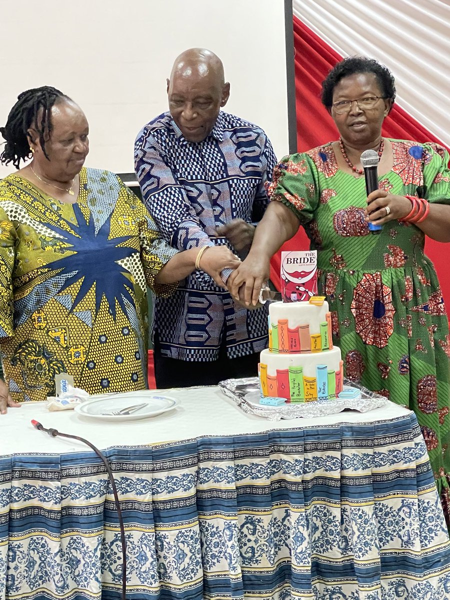 jnyairo's tweet photo. Happy Birthday, Dear Professor!
#Bukenya80 

(Prof with Lydia of AMKA and Prof Angelina Kioko of USIU). https://t.co/mj4FUcZkJ4