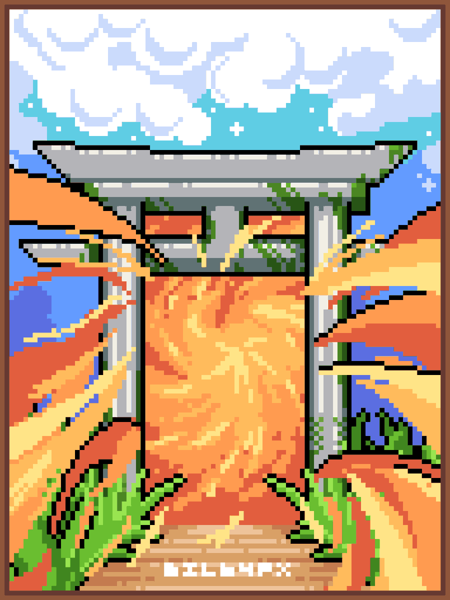 bil64px's tweet photo. Where will this gate take us? #pixelart https://t.co/VjOtIOak6Q