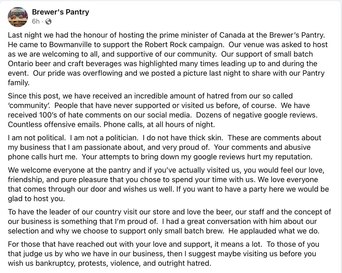 Absolutely unhinged. I feel for this business and their staff.